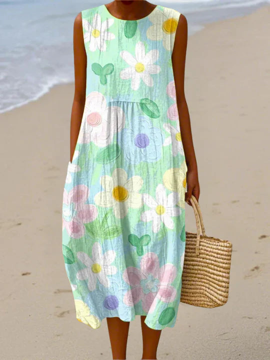 SARA | PATTERNED MIDI DRESS
