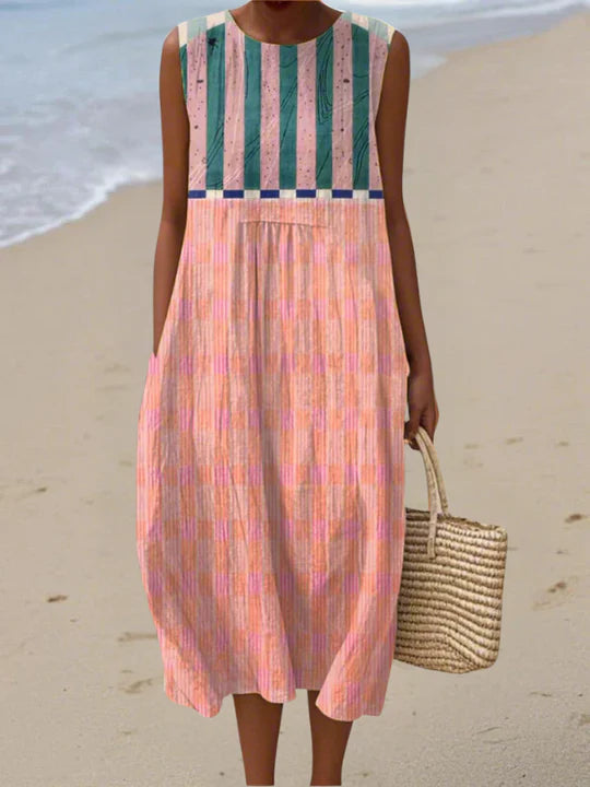 SARA | PATTERNED MIDI DRESS