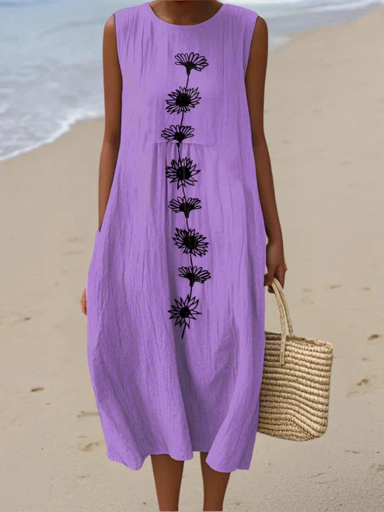 SARA | PATTERNED MIDI DRESS