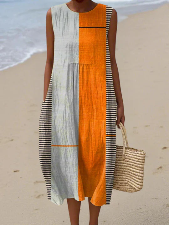SARA | PATTERNED MIDI DRESS