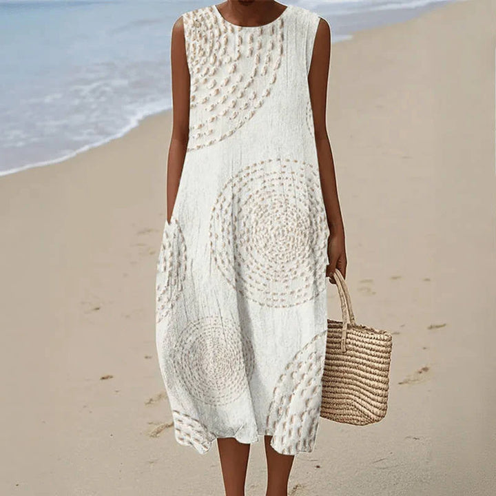 SARA | PATTERNED MIDI DRESS