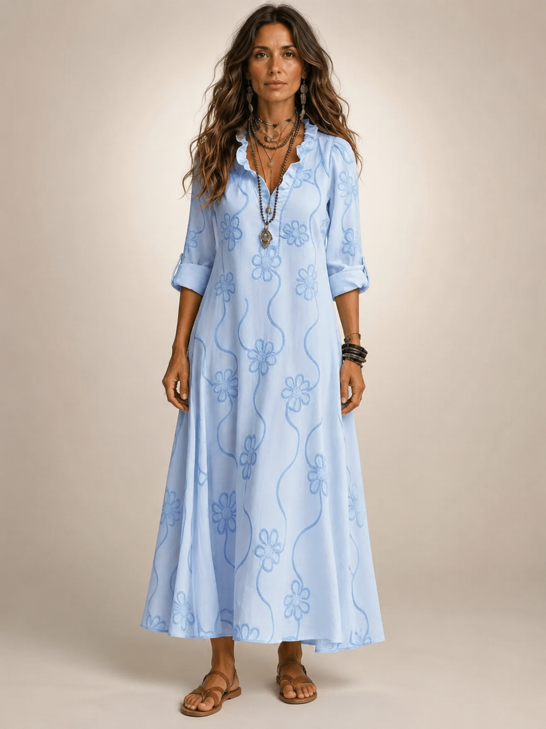 Merle | Floral Summer Dress with Tummy Control