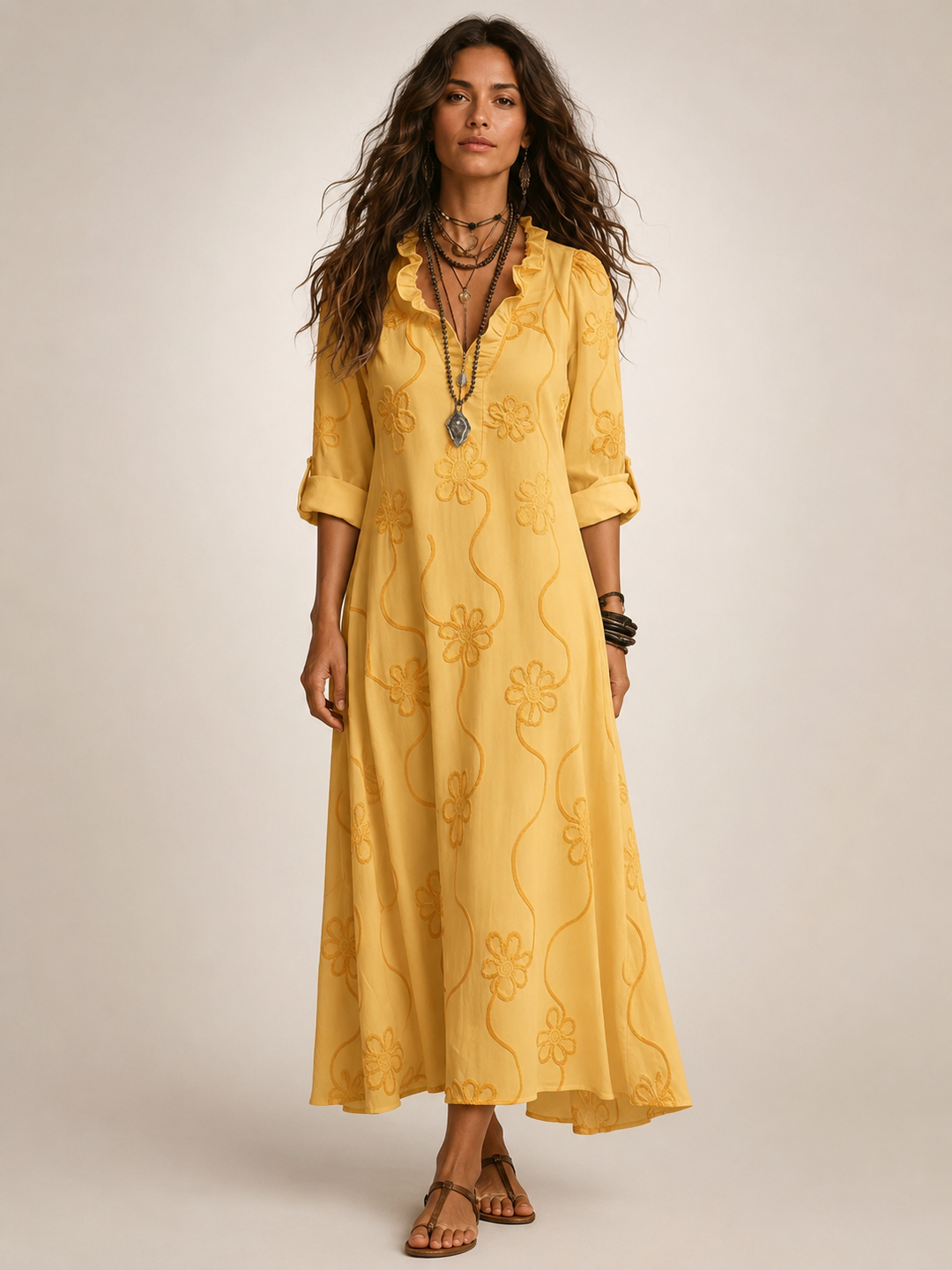Merle | Floral Summer Dress with Tummy Control
