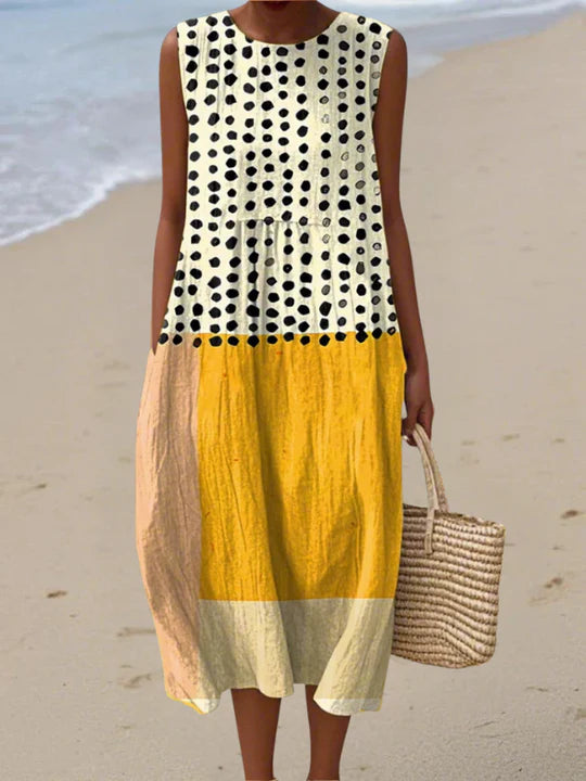 SARA | PATTERNED MIDI DRESS