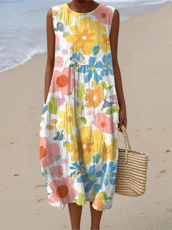 SARA | PATTERNED MIDI DRESS
