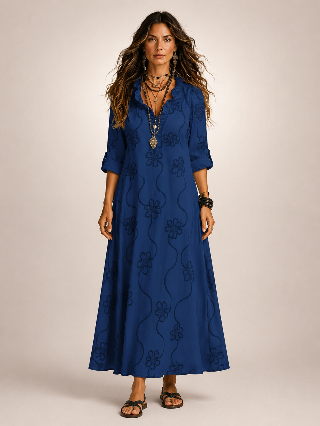 Merle | Floral Summer Dress with Tummy Control