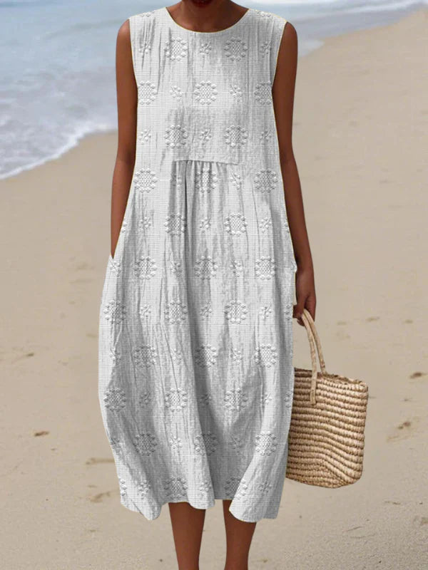 SARA | PATTERNED MIDI DRESS