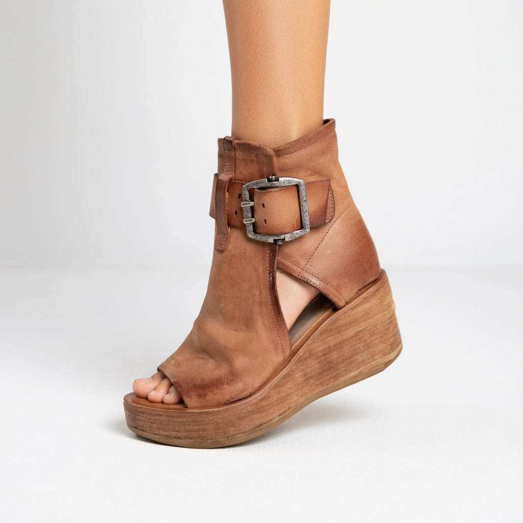 Orélisse | Modern Open Wedge Boots