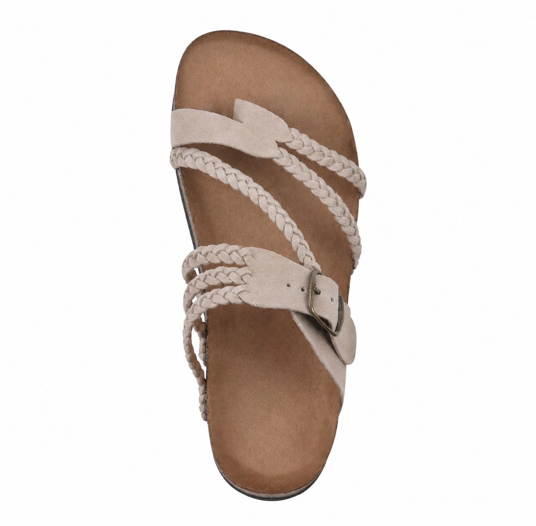 Mary - Braided Cork Sandals