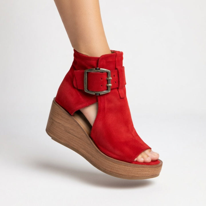 Orélisse | Modern Open Wedge Boots