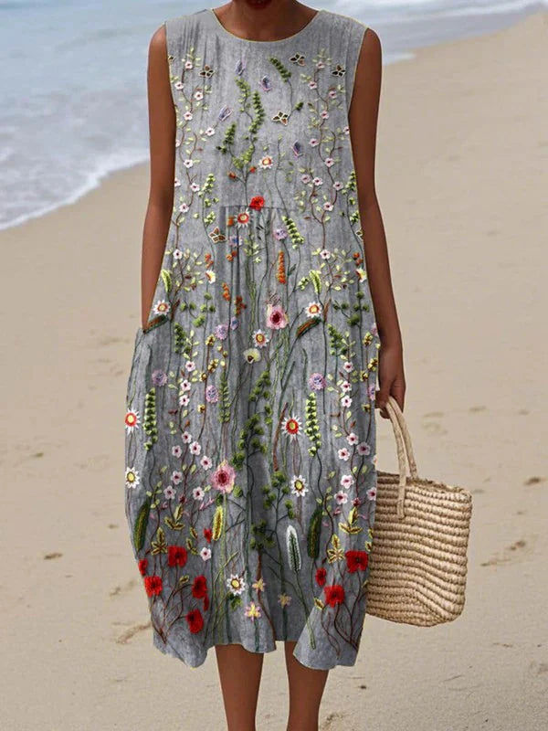 SARA | PATTERNED MIDI DRESS