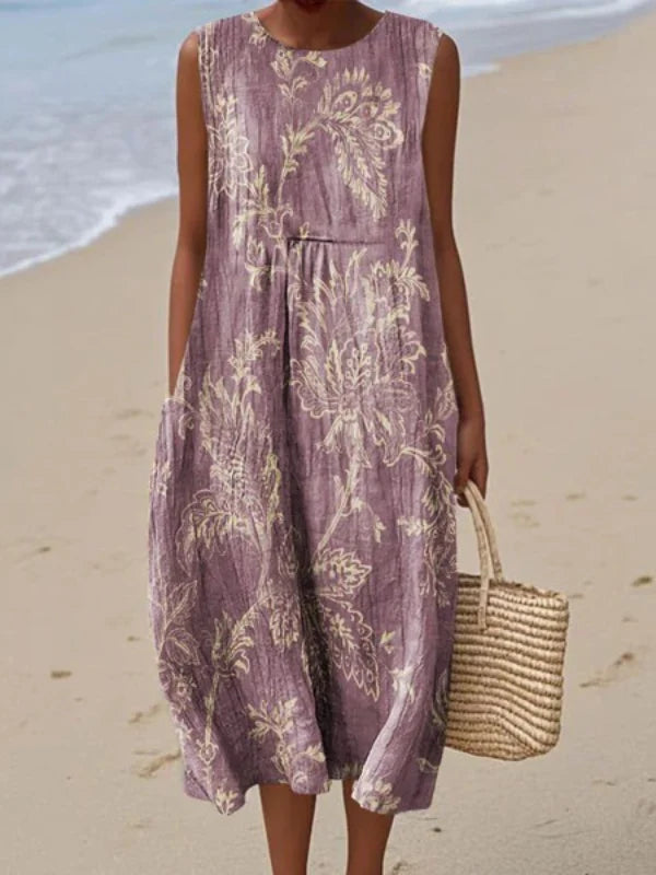 SARA | PATTERNED MIDI DRESS