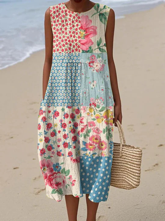 SARA | PATTERNED MIDI DRESS