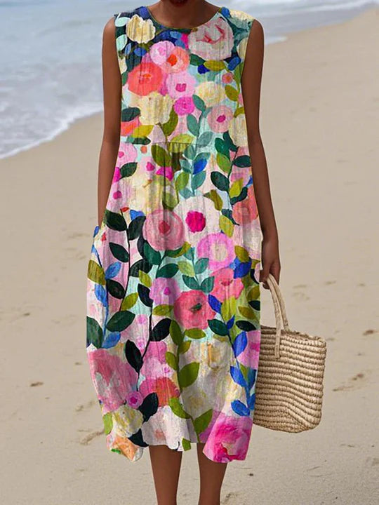 SARA | PATTERNED MIDI DRESS