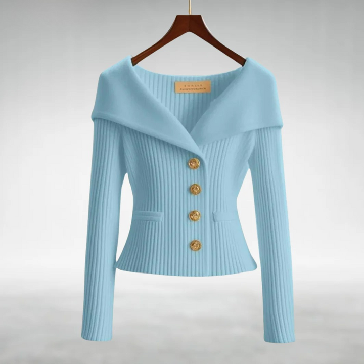 Lovena | Elegant Button-Up Knit Cardigan