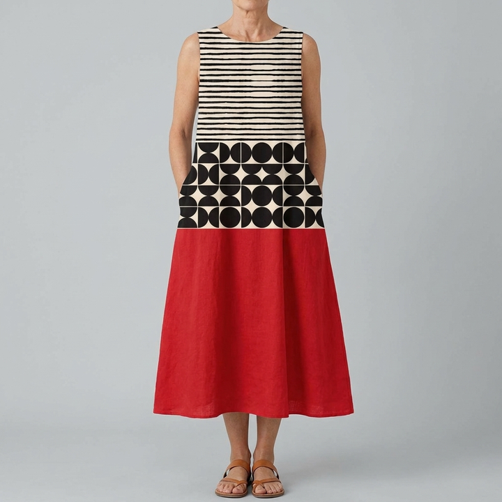 JANE | COLORBLOCK MIDI DRESS