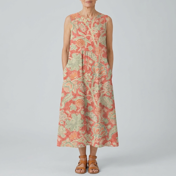 BETH | FLORAL MIDI DRESS