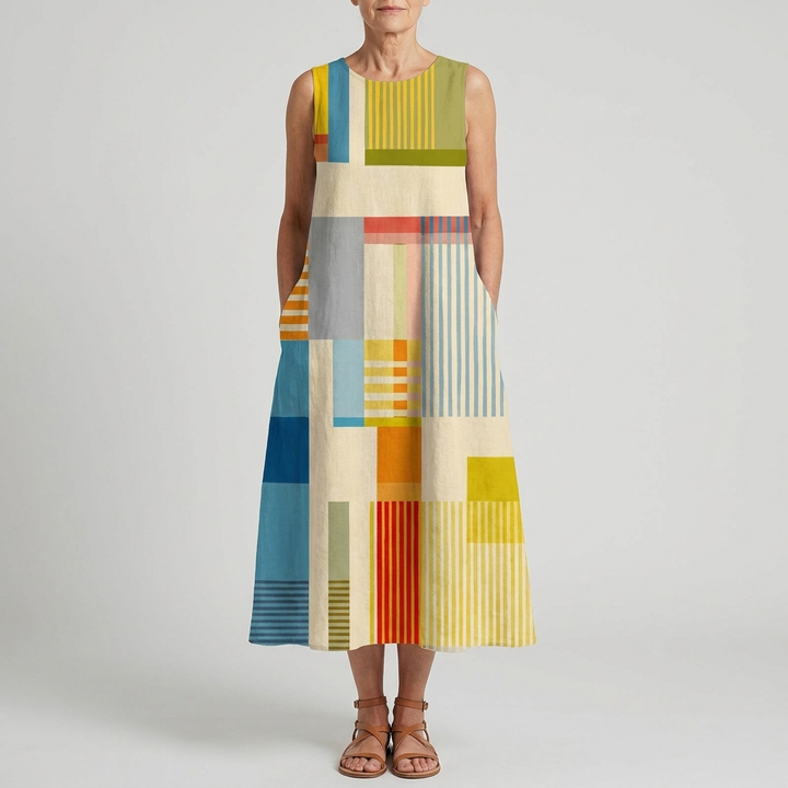 EVE | GEOMETRIC MIDI DRESS