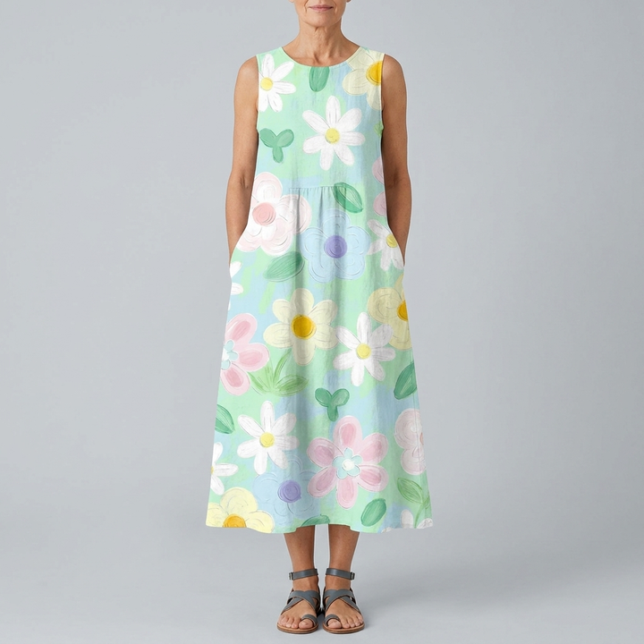 ERIN | PASTEL BLOSSOM MIDI DRESS