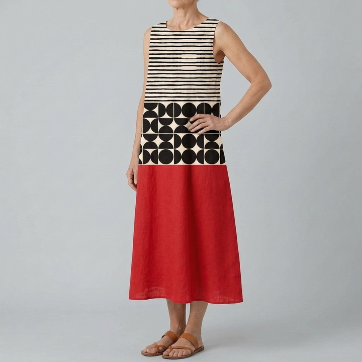 JANE | COLORBLOCK MIDI DRESS