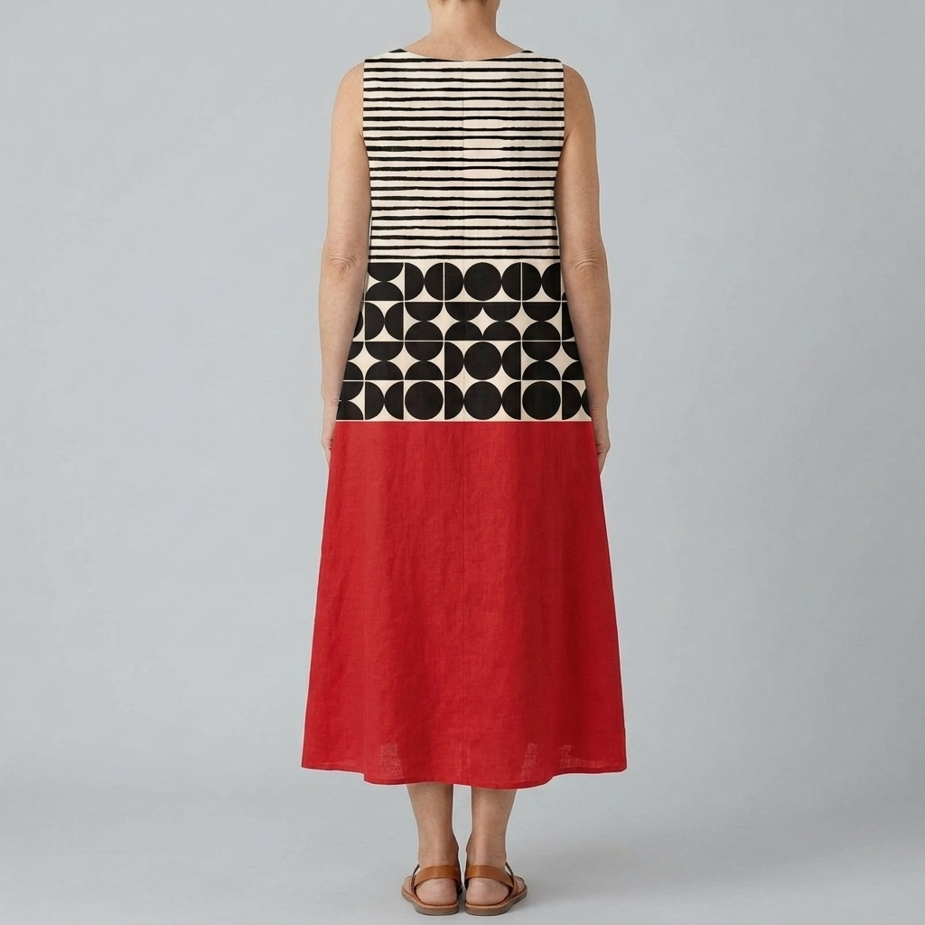 JANE | COLORBLOCK MIDI DRESS