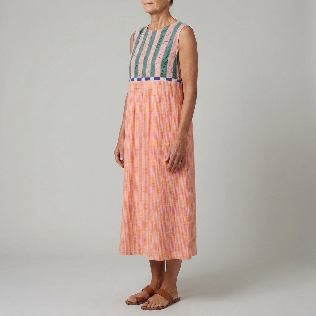 LILY | STRIPED PASTEL MIDI DRESS