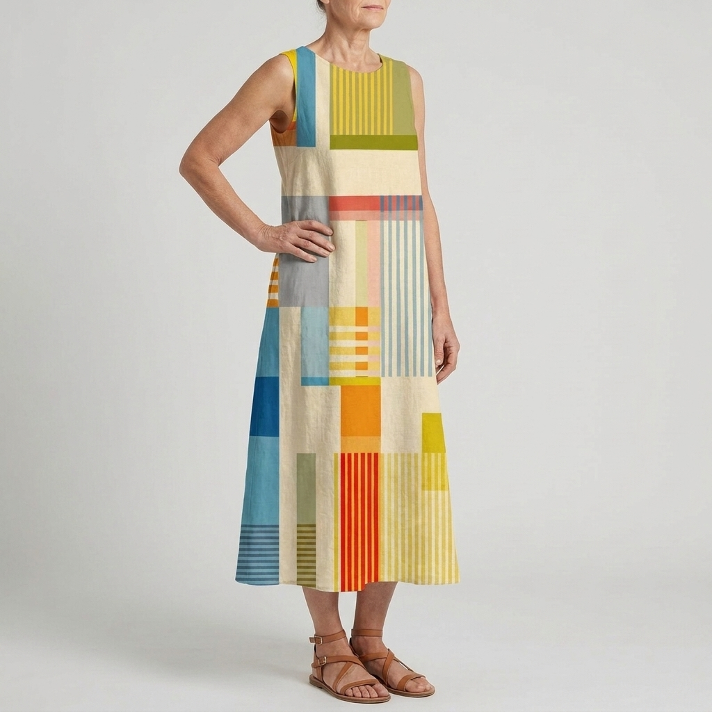 EVE | GEOMETRIC MIDI DRESS