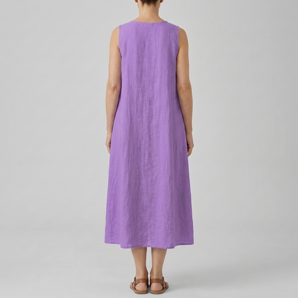 EMMA | VIOLET BLOOM MIDI DRESS