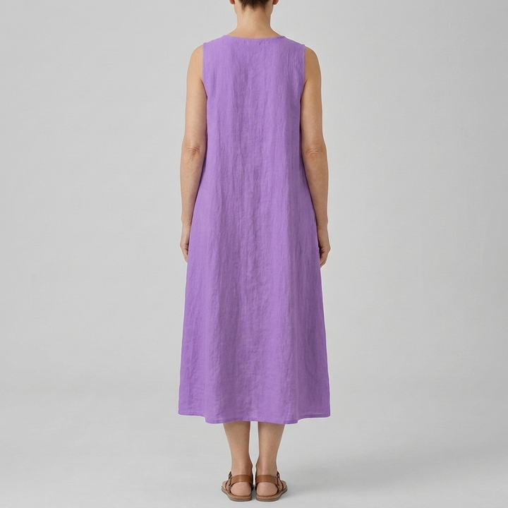 EMMA | VIOLET BLOOM MIDI DRESS