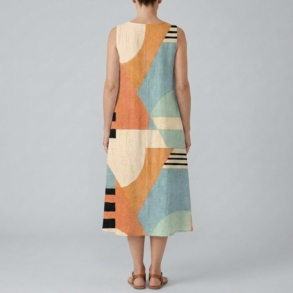 IRIS | GEOMETRIC MIDI DRESS