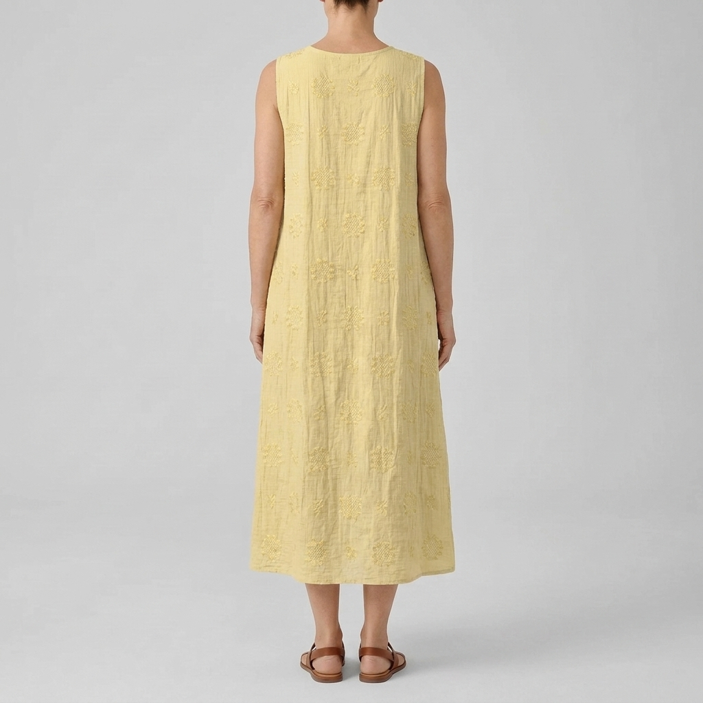 ROSE | EMBROIDERED MIDI DRESS