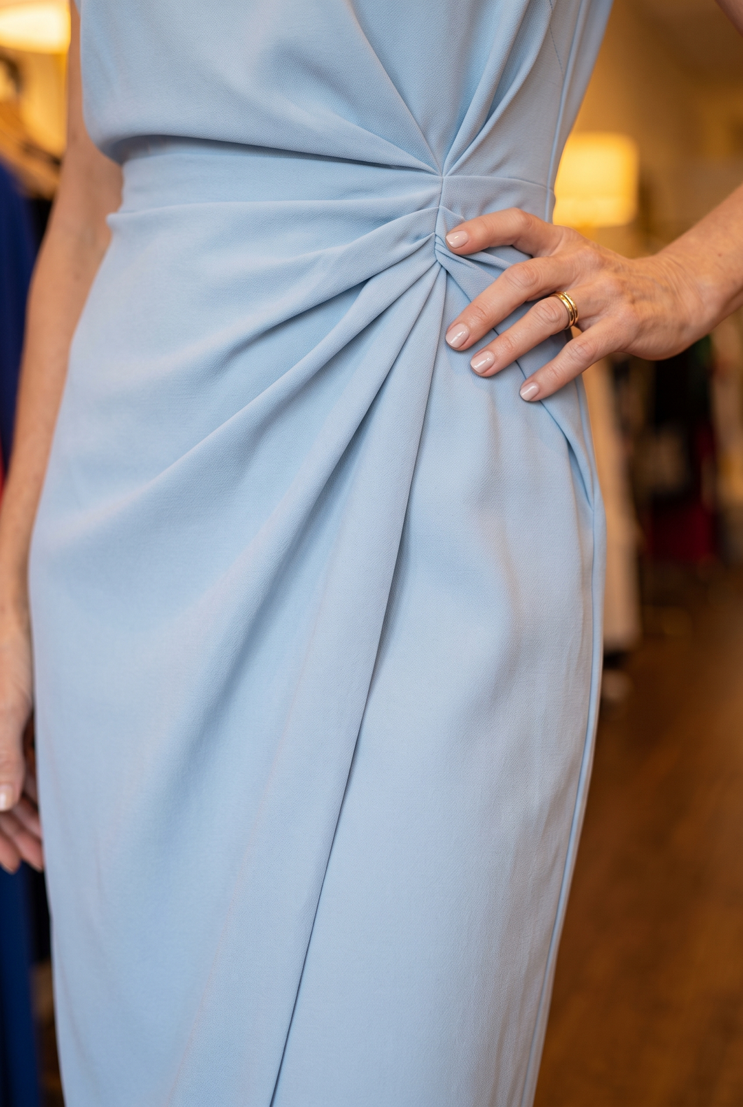 Ruca | Elegant Draped Midi Dress