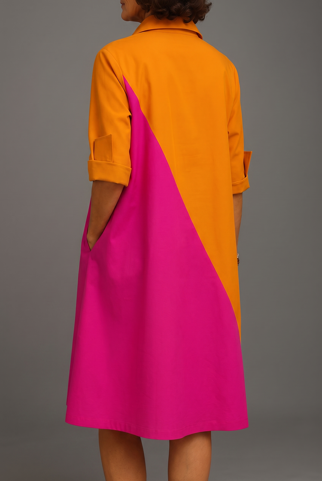 Sabrina - Stylish Cotton Midi Dress