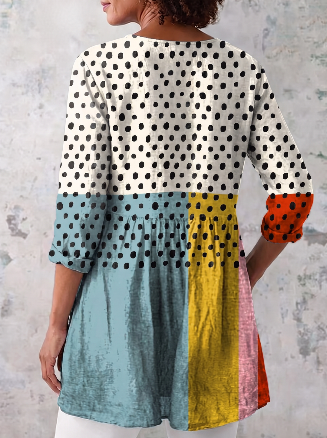 Valerie | Long Blouse with V-Neck