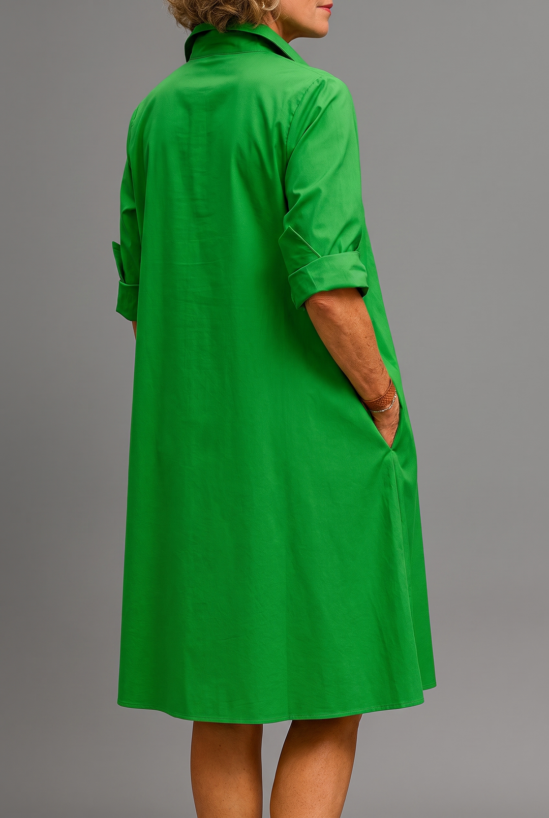 Isabella™ | Timeless Silk Midi Dress for Grace